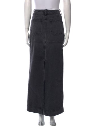A.L.C. Distressed Accents Midi Length Skirt
