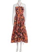 A.L.C. Printed Midi Length Dress