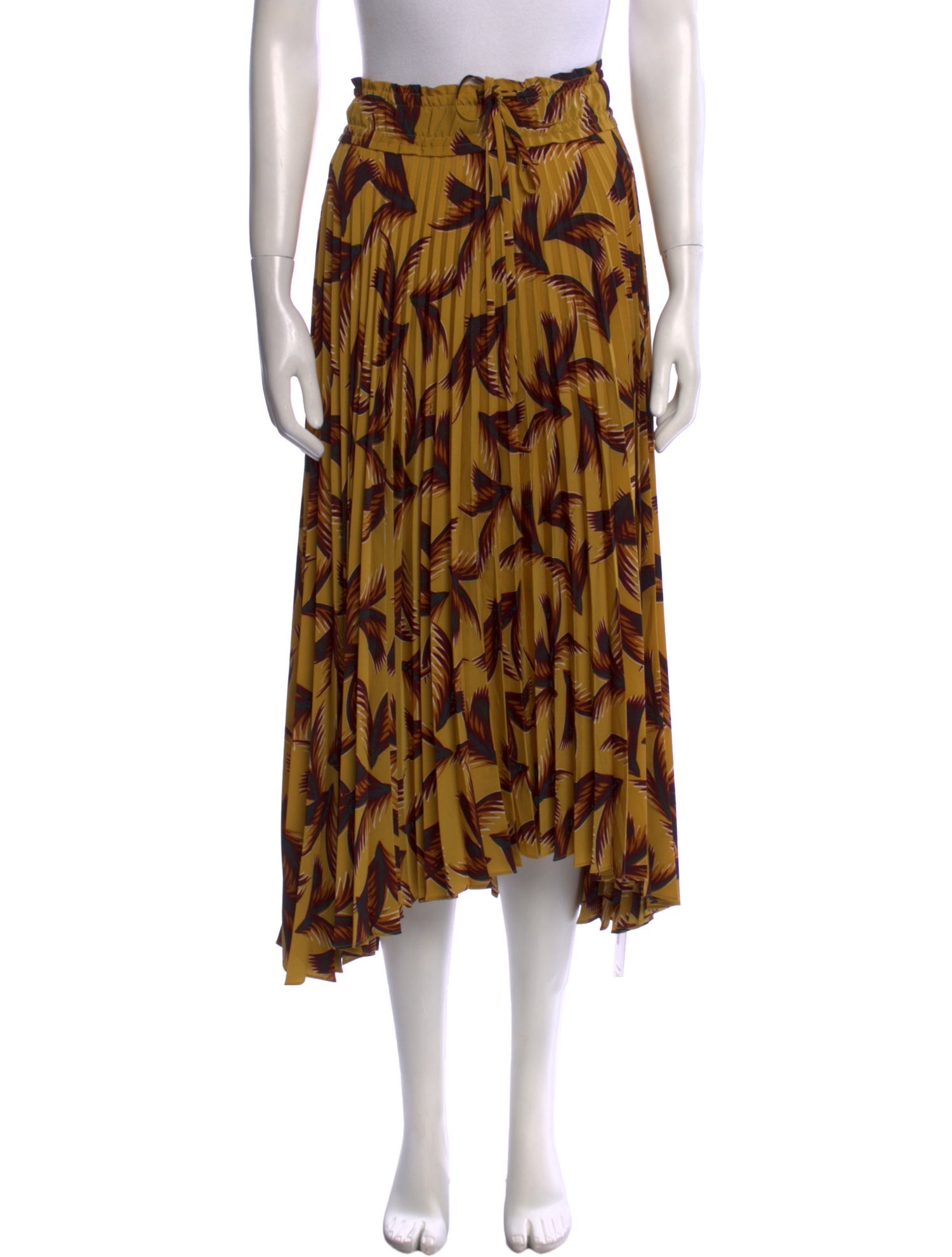 A.L.C. Floral Print Midi Length Skirt