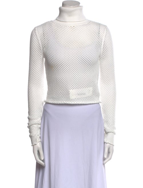A.L.C. Turtleneck Long Sleeve Crop Top