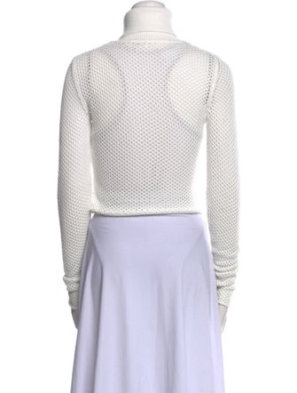 A.L.C. Turtleneck Long Sleeve Crop Top