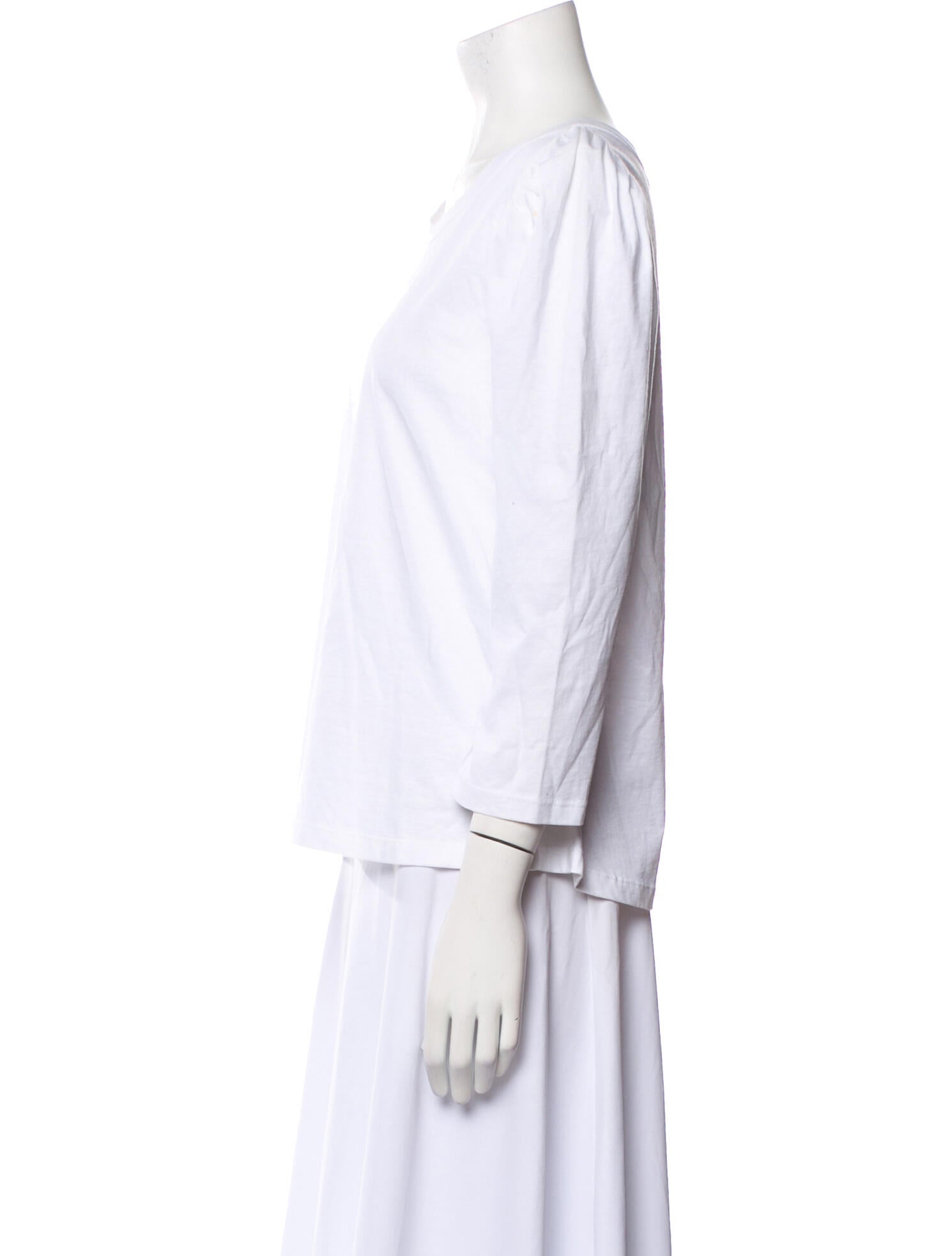 A.L.C. Scoop Neck Three-Quarter Sleeve Top