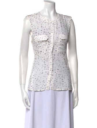 A.L.C. Silk Printed Top