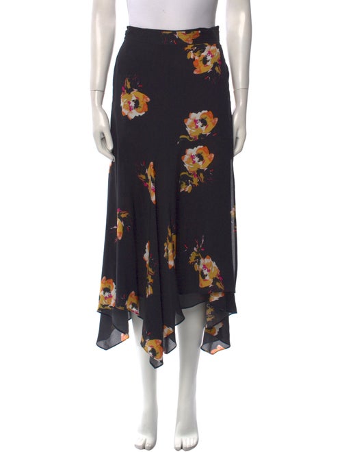 A.L.C. Silk Midi Length Skirt