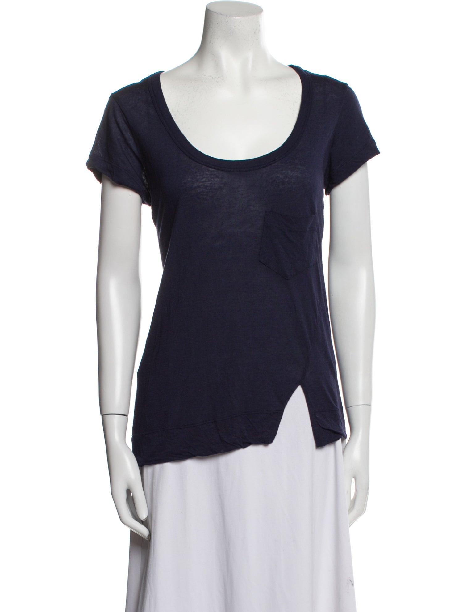 A.L.C. Scoop Neck Short Sleeve T-Shirt