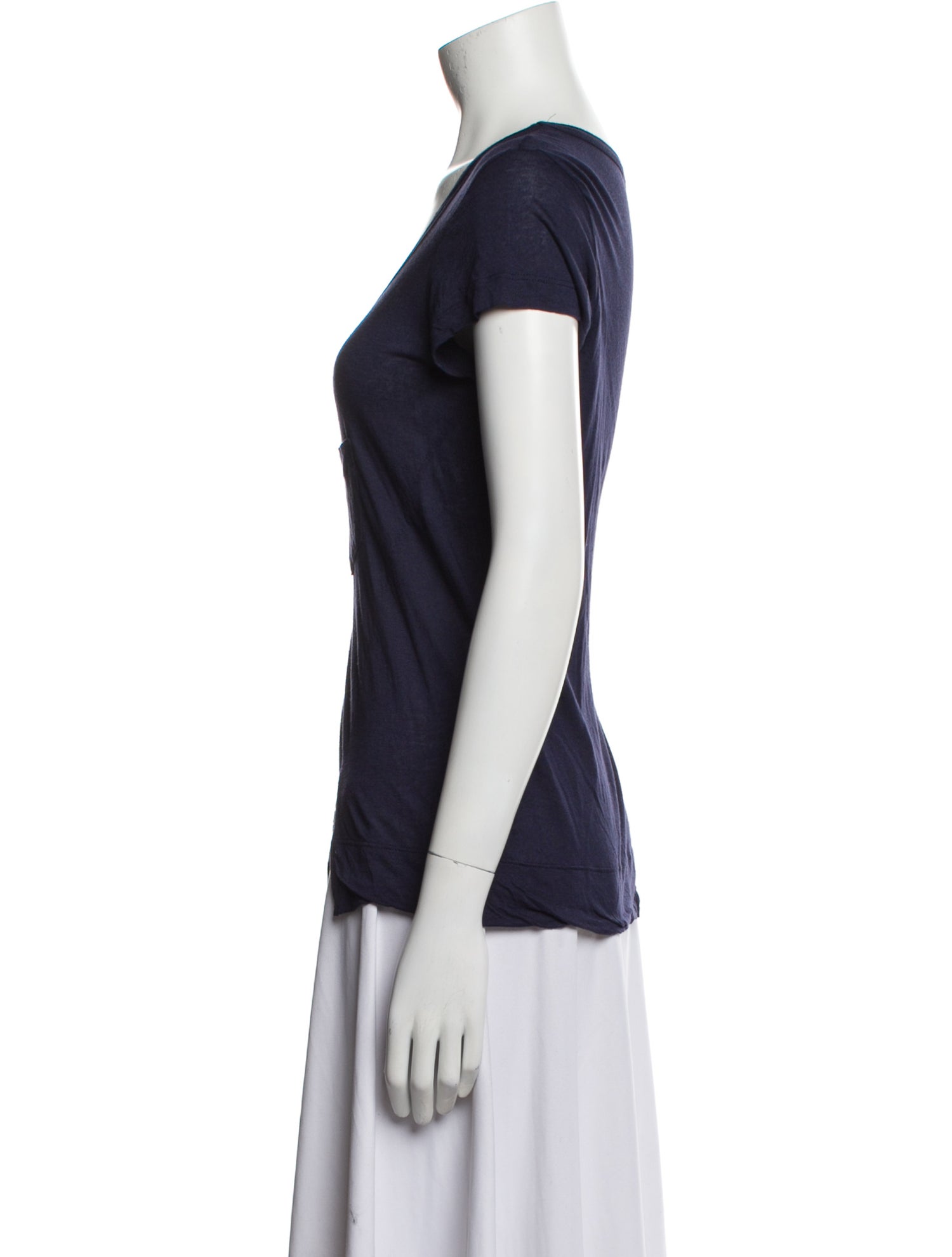 A.L.C. Scoop Neck Short Sleeve T-Shirt