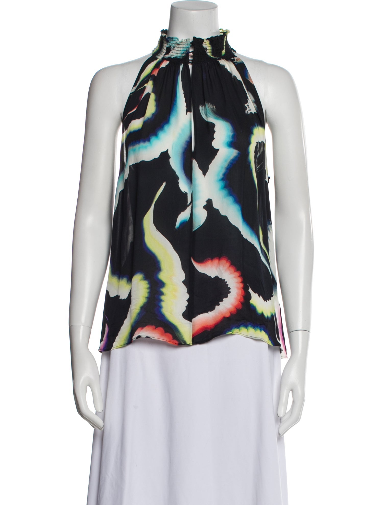 A.L.C. Silk Printed Blouse