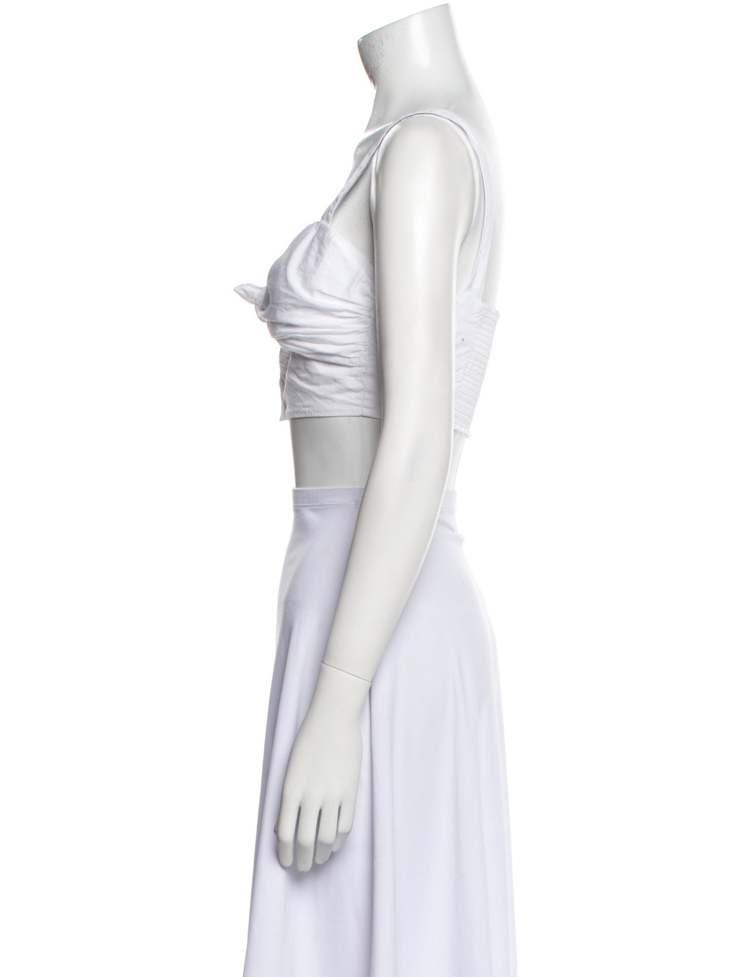 A.L.C. V-Neck Sleeveless Crop Top