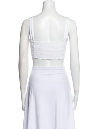 A.L.C. V-Neck Sleeveless Crop Top