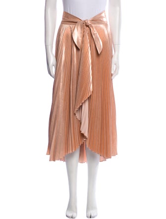 A.L.C. Pleated Accents Midi Length Skirt