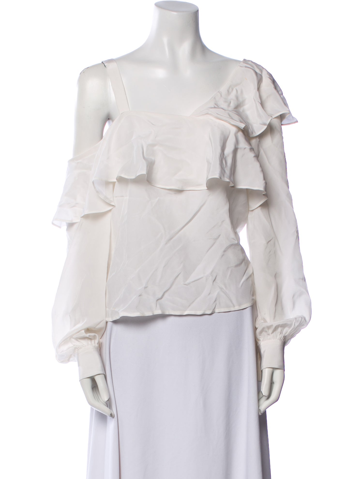 A.L.C. Silk Off-The-Shoulder Blouse