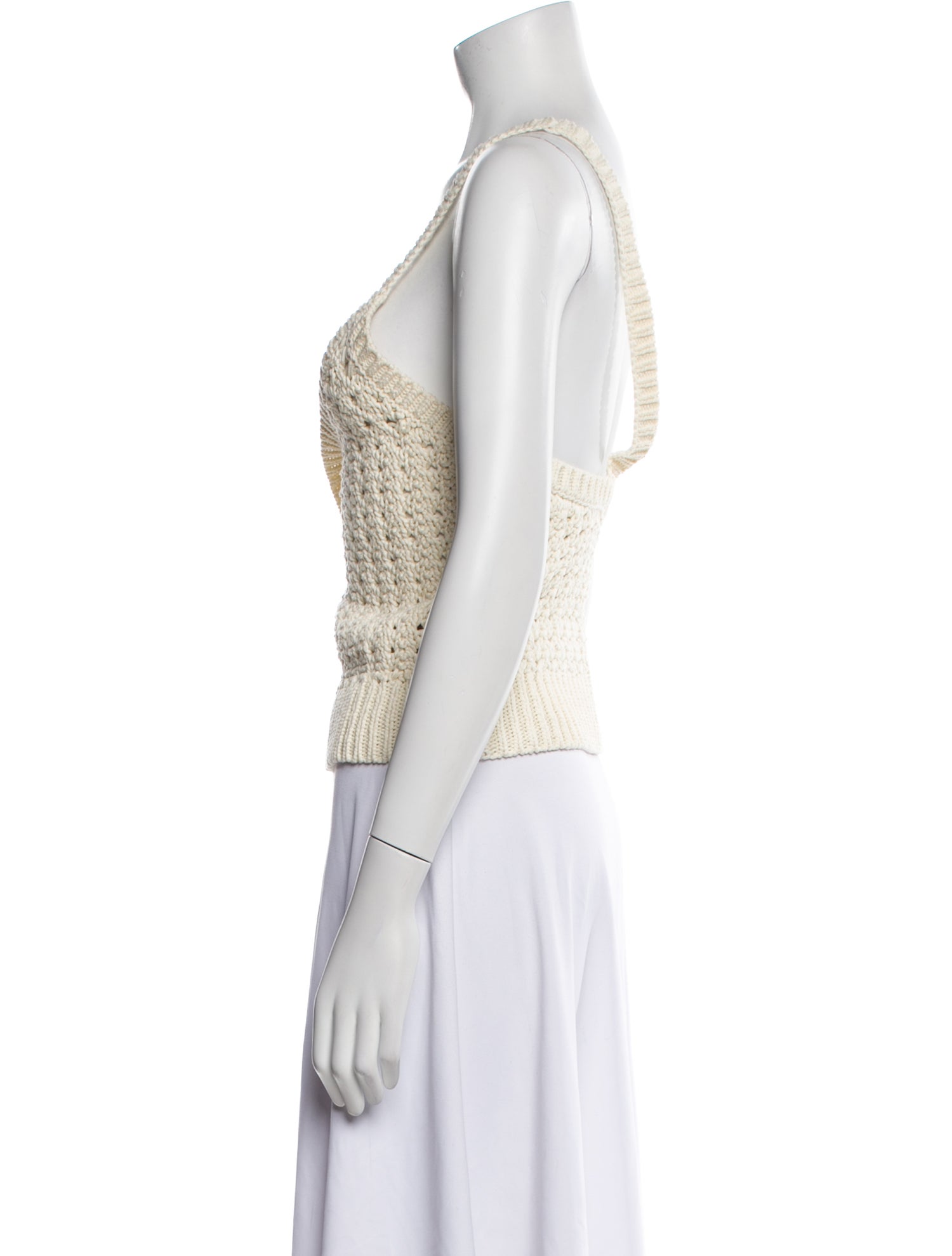 A.L.C. Scoop Neck Sleeveless Crop Top