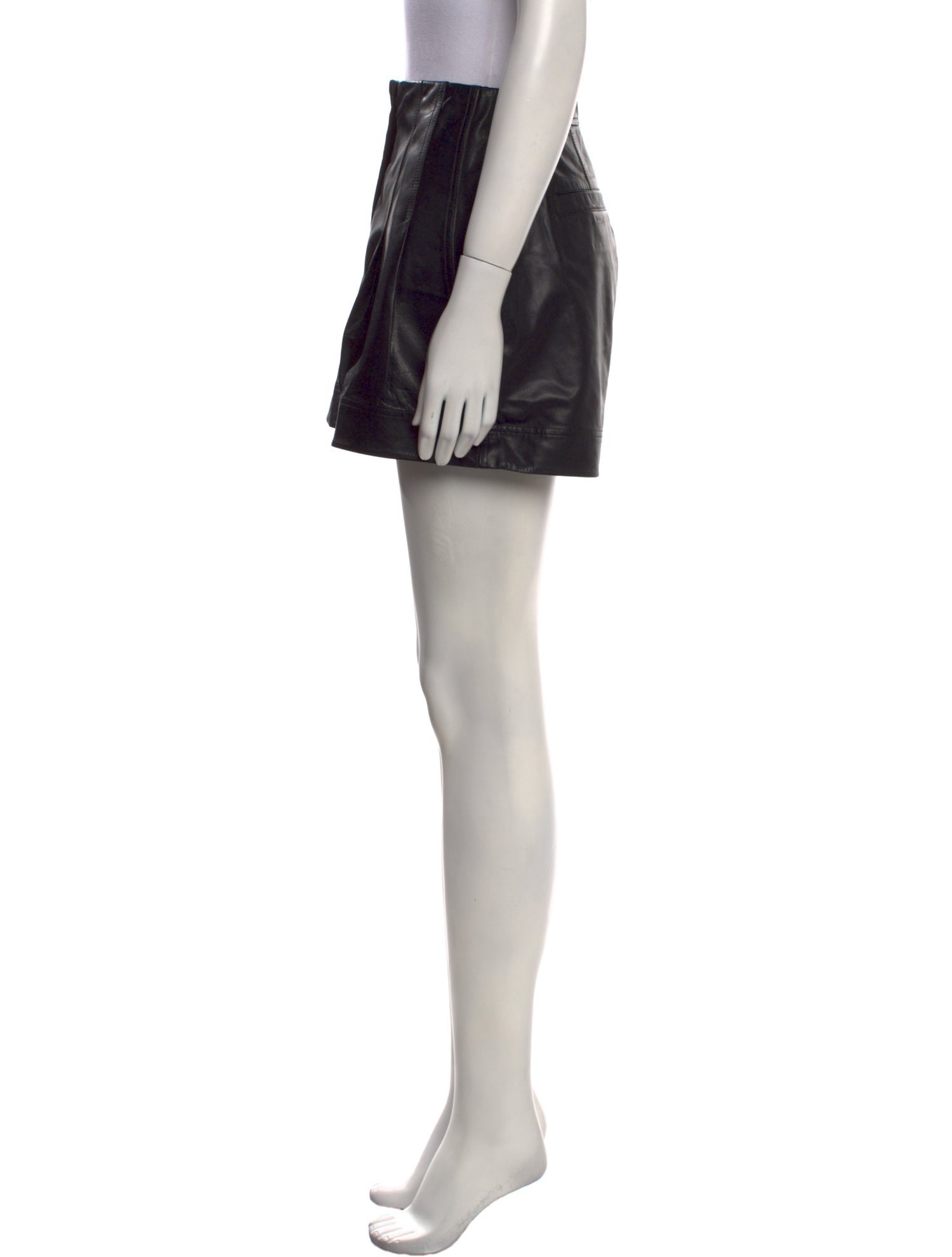 A.L.C. Leather Mini Shorts