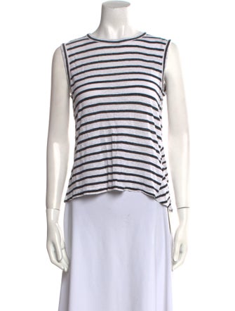 A.L.C. Linen Striped Top