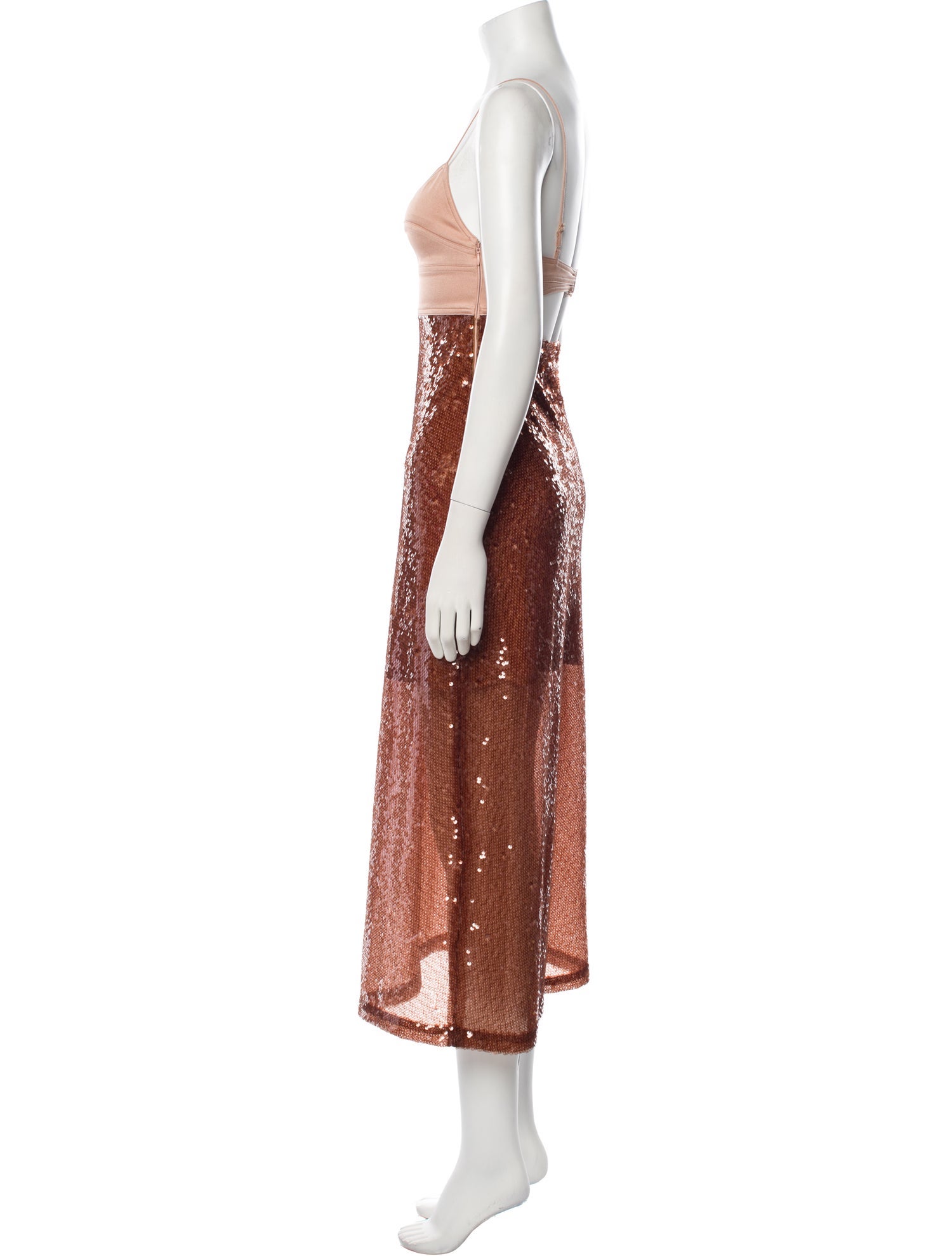 A.L.C. Colorblock Pattern Midi Length Dress