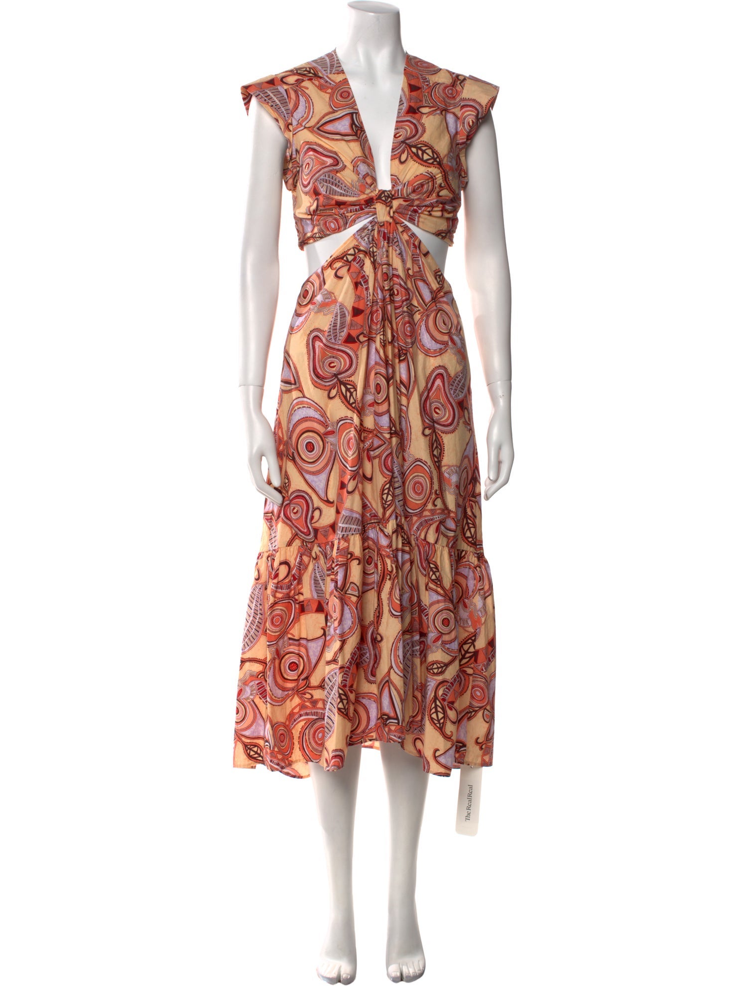 A.L.C. Paisley Print Midi Length Dress