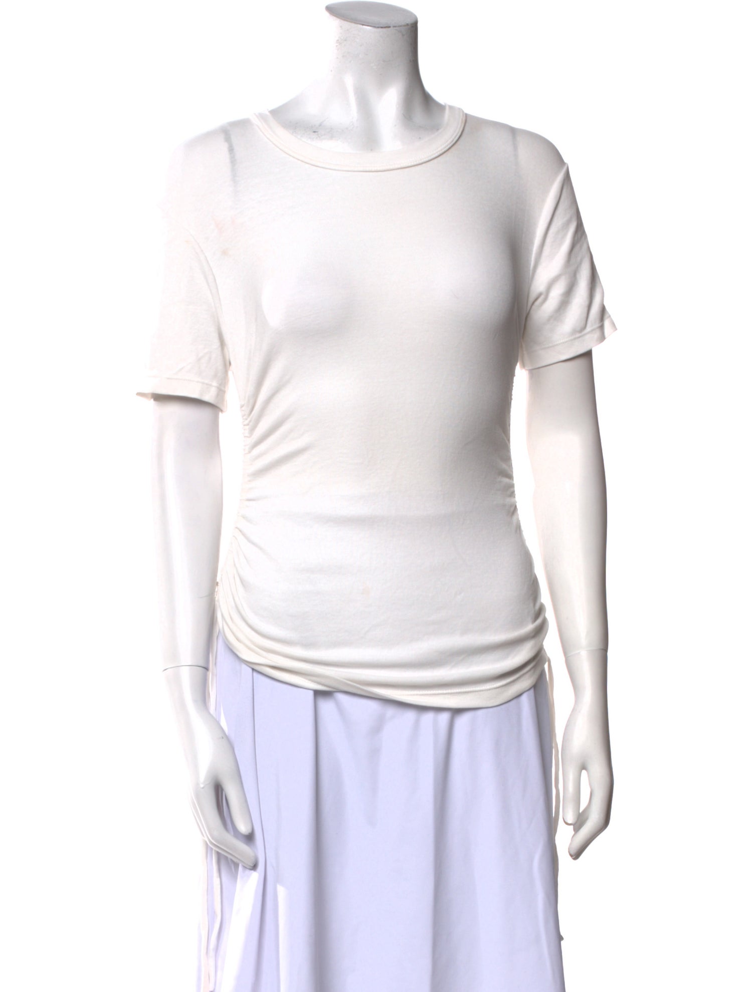 A.L.C. Bateau Neckline Short Sleeve T-Shirt