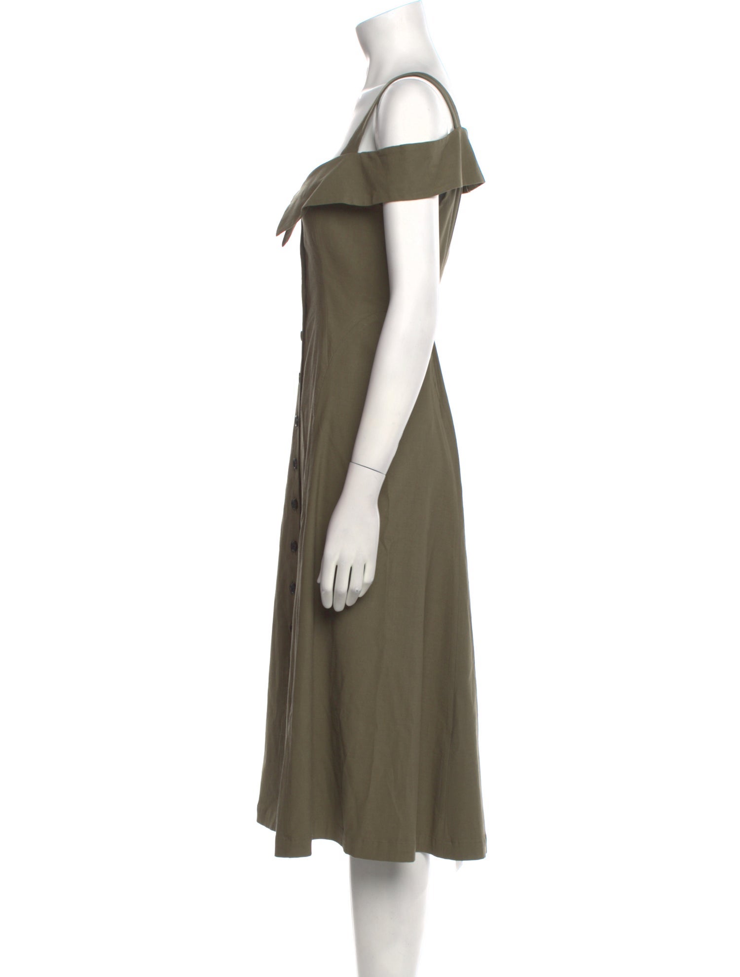 A.L.C. Square Neckline Midi Length Dress