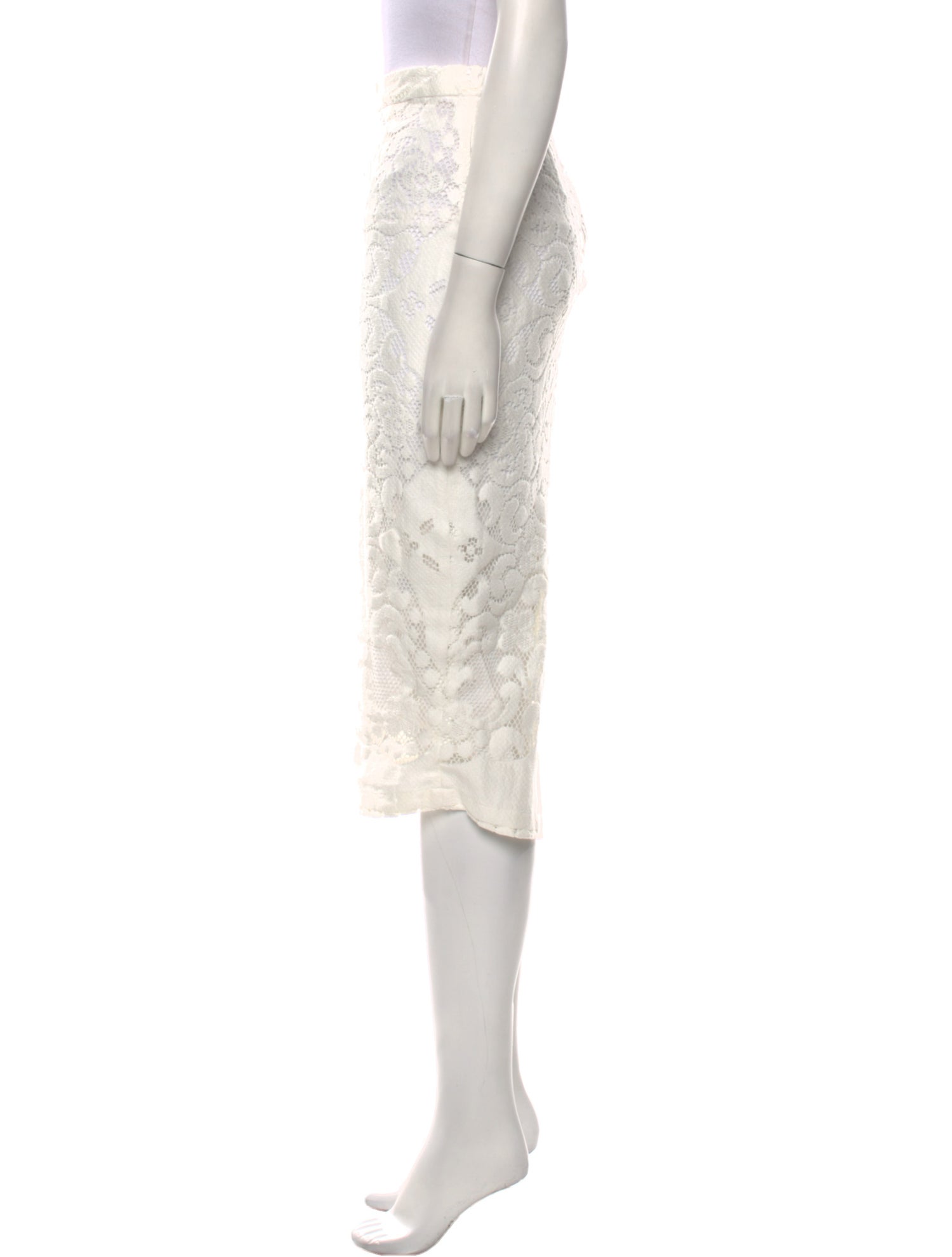 A.L.C. Crochet Trim Midi Length Skirt