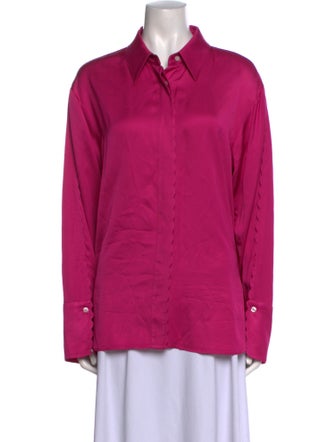 A.L.C. Long Sleeve Button-Up Top
