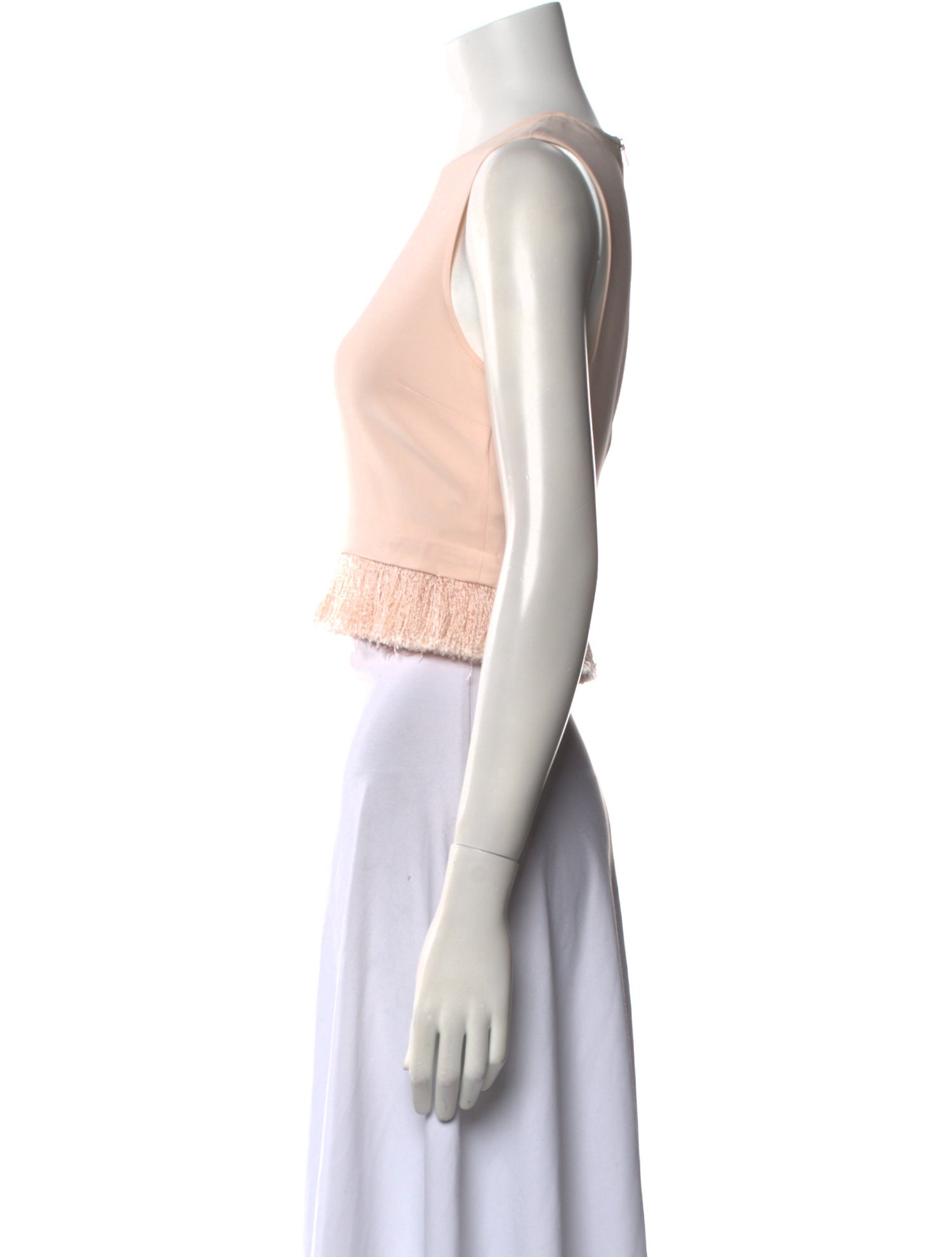 A.L.C. Crew Neck Sleeveless Crop Top