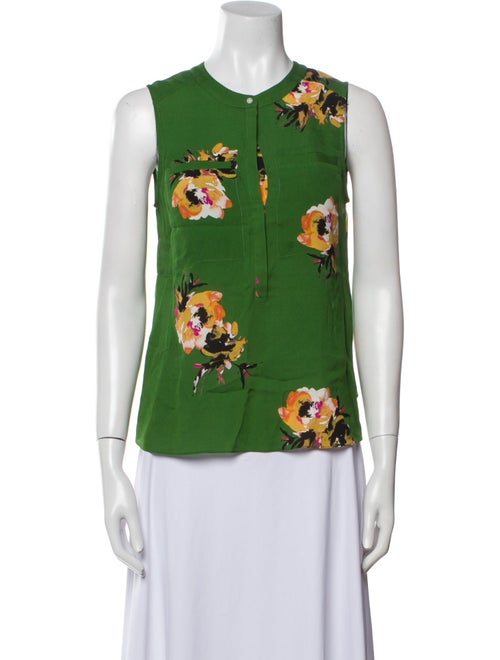 A.L.C. Silk Floral Print Blouse
