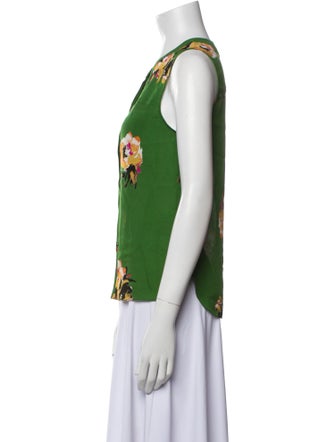 A.L.C. Silk Floral Print Blouse