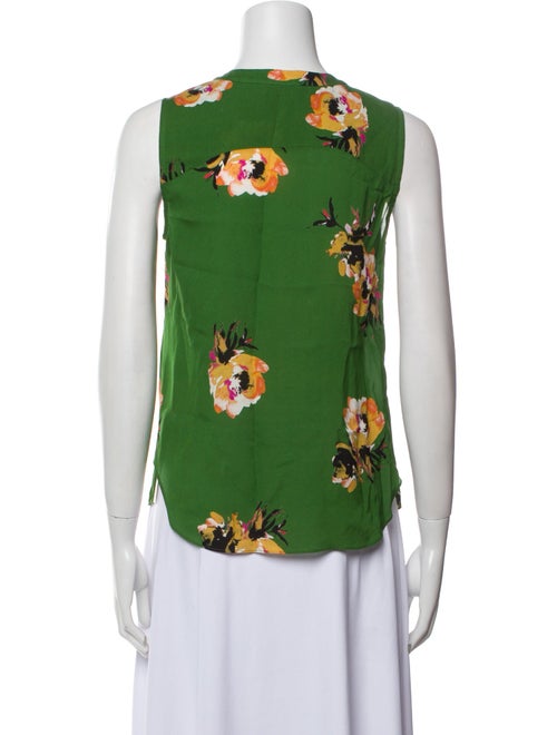 A.L.C. Silk Floral Print Blouse