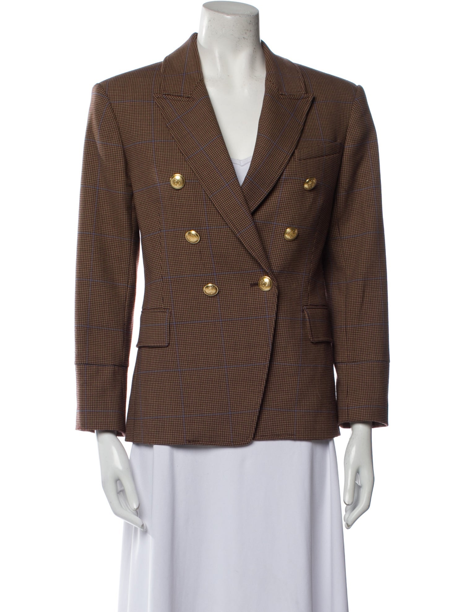 A.L.C. Plaid Print Blazer