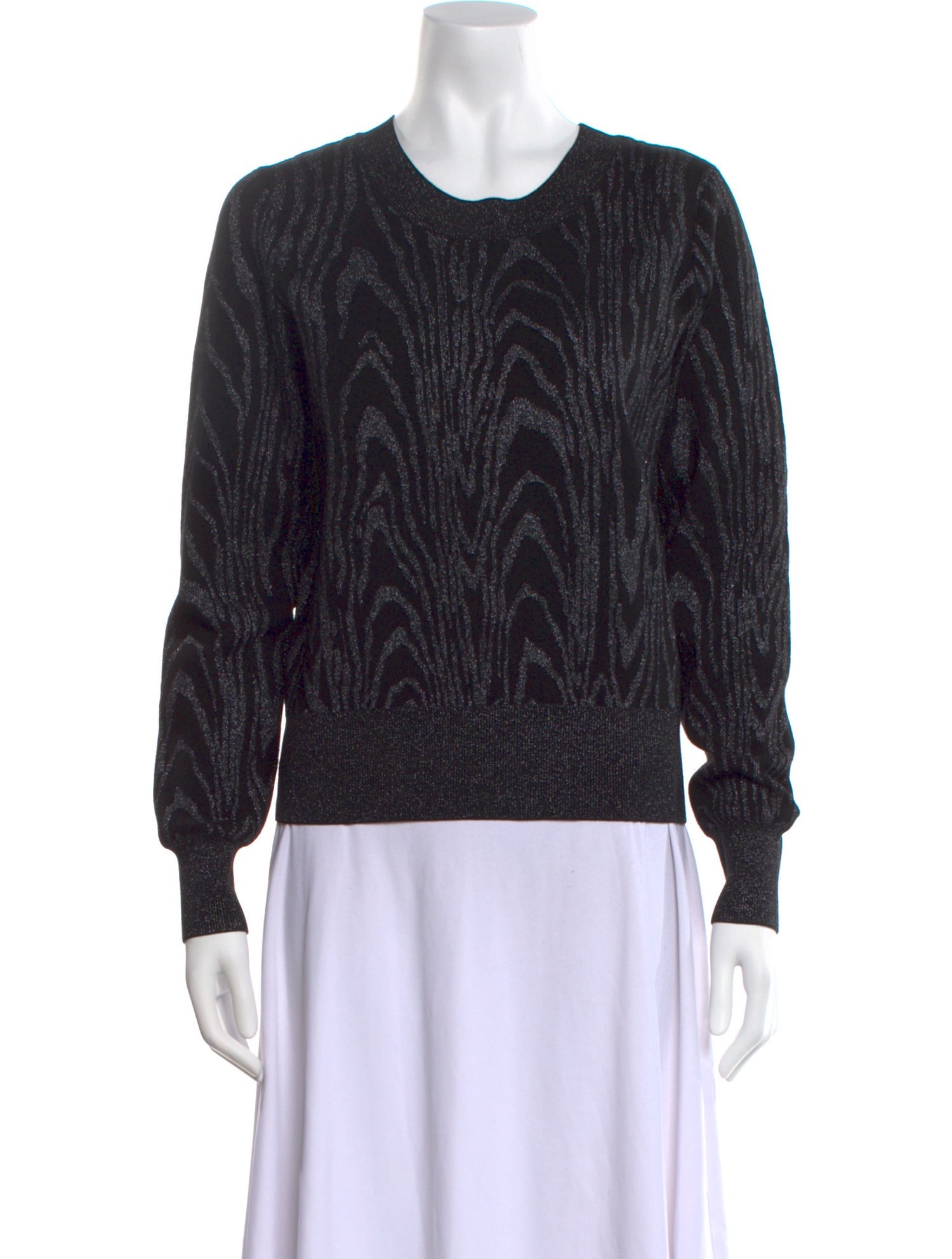 A.L.C. Printed Crew Neck Sweater