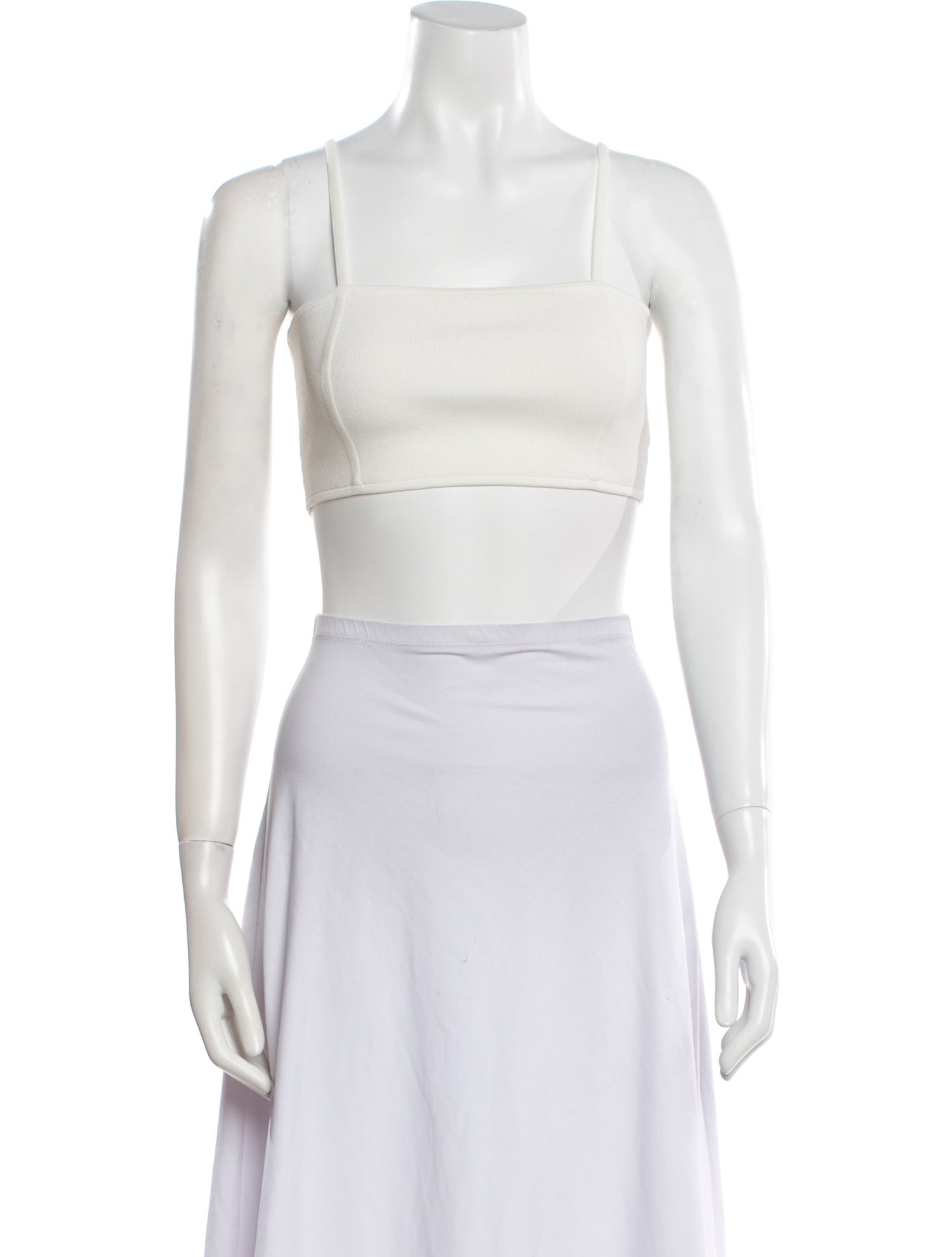 A.L.C. Square Neckline Sleeveless Crop Top