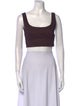 A.L.C. Square Neckline Sleeveless Crop Top