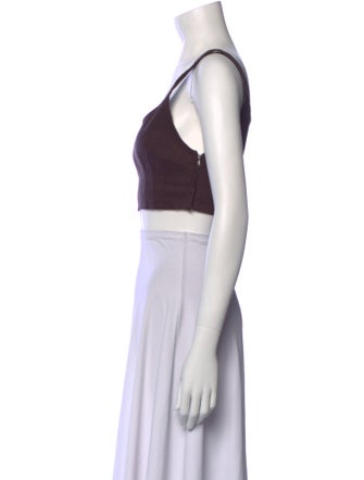 A.L.C. Square Neckline Sleeveless Crop Top