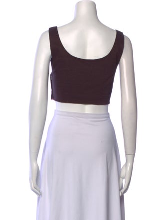 A.L.C. Square Neckline Sleeveless Crop Top