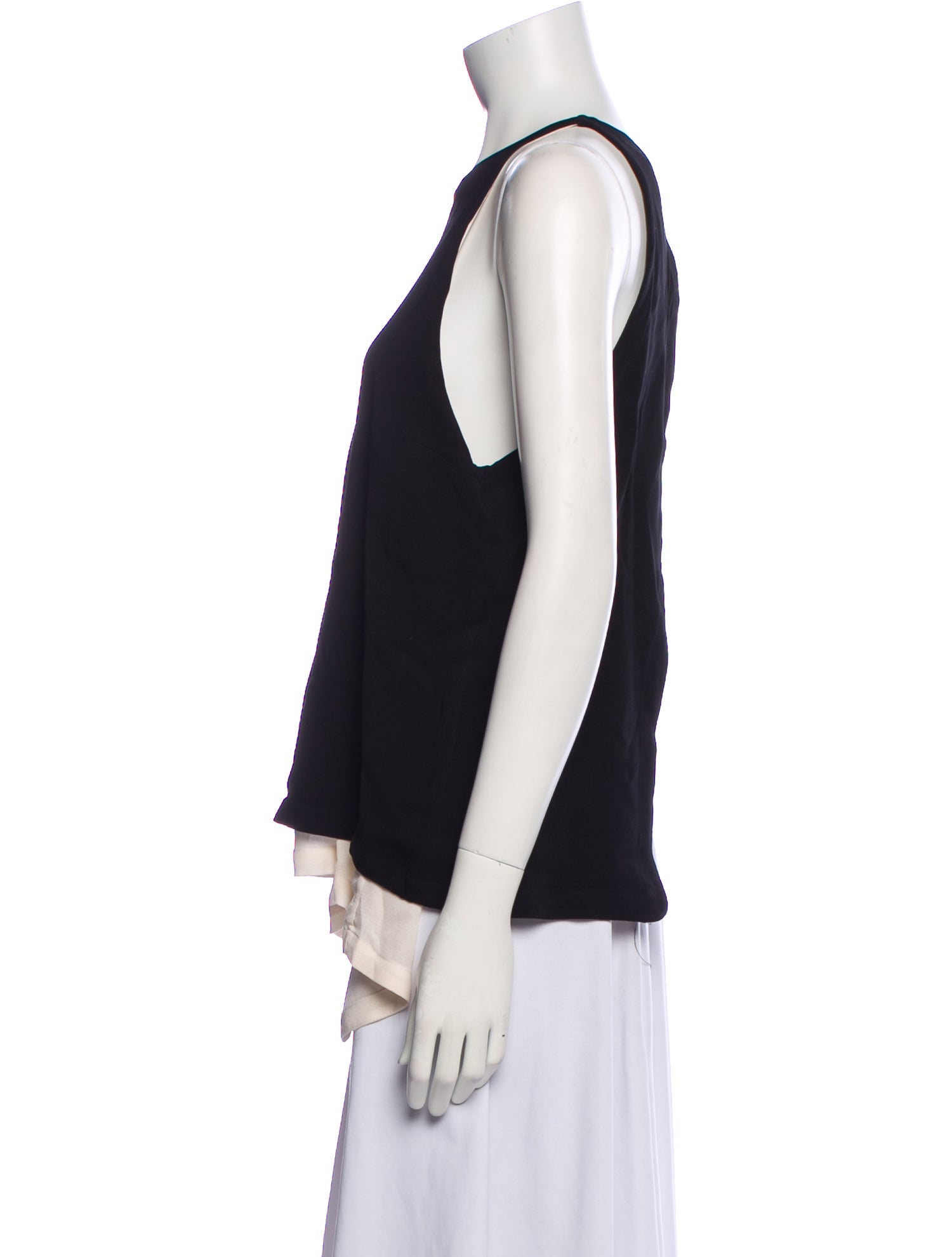 A.L.C. Silk Scoop Neck Top