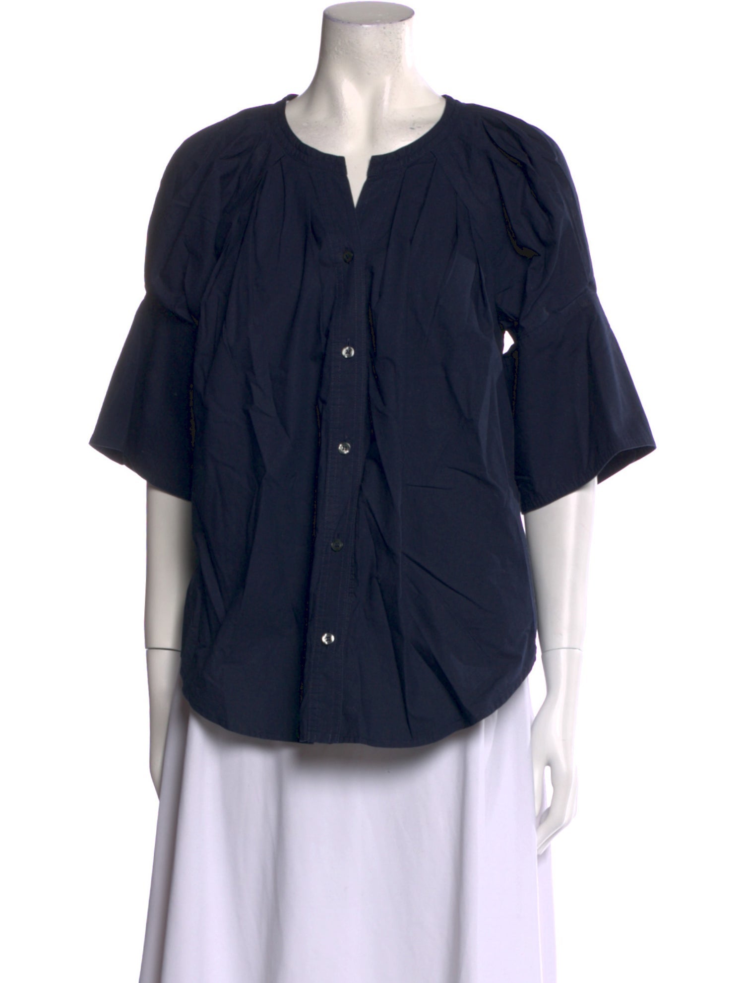 A.L.C. V-Neck Three-Quarter Sleeve Top