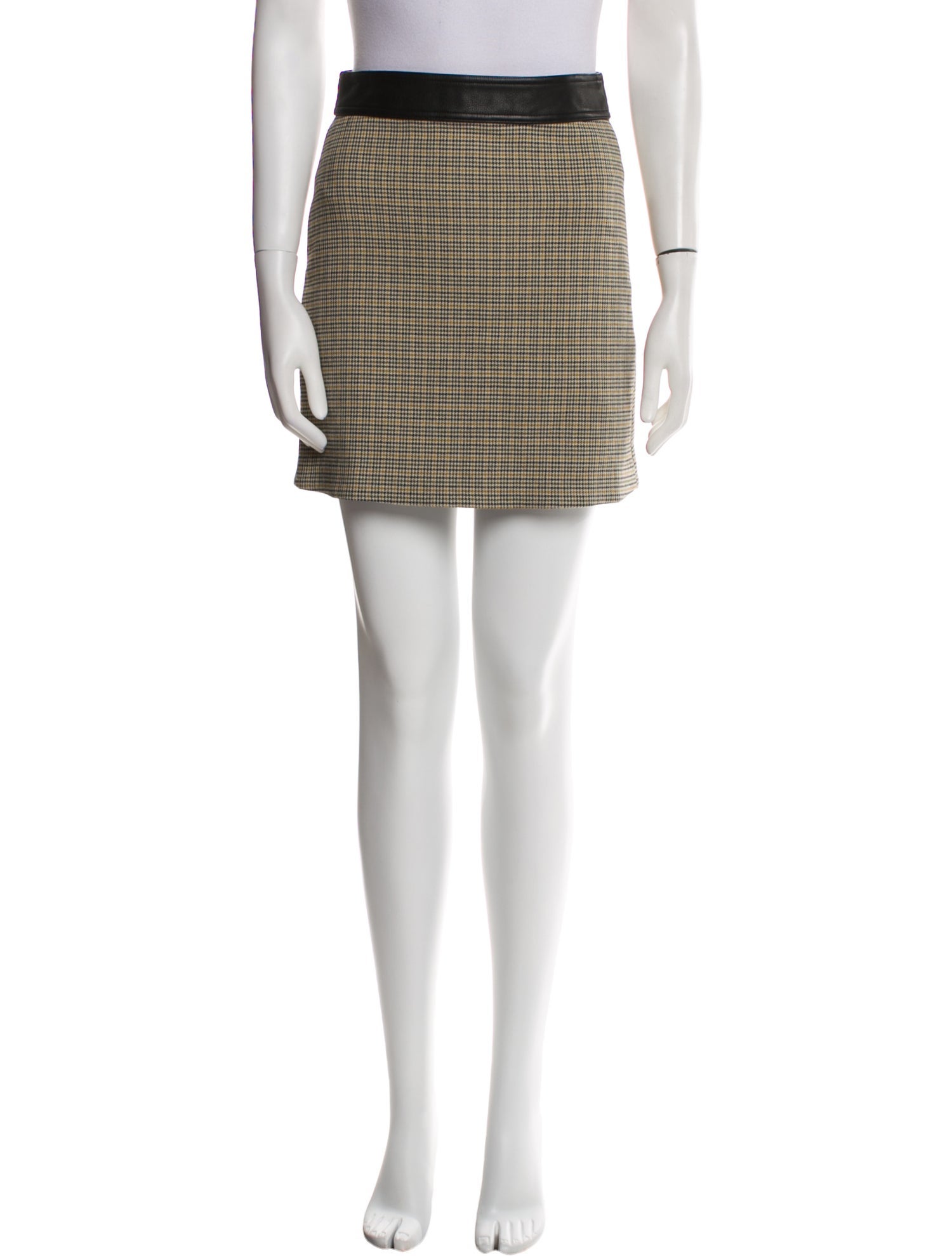 A.L.C. Plaid Print Mini Skirt