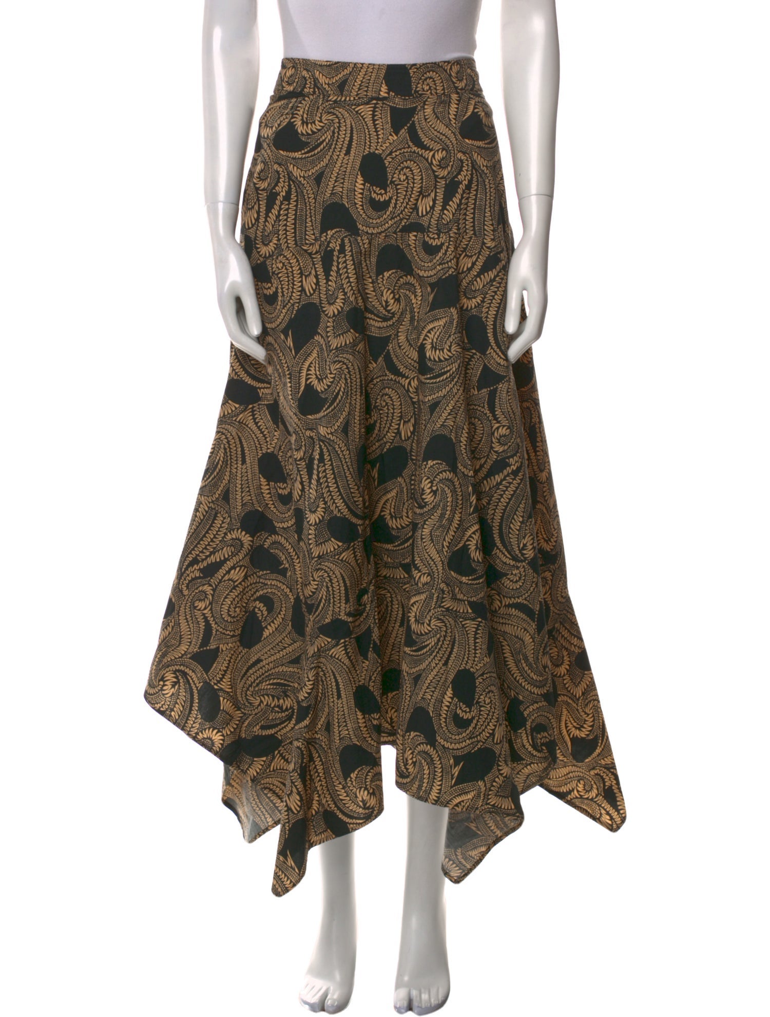 A.L.C. Paisley Print Long Skirt