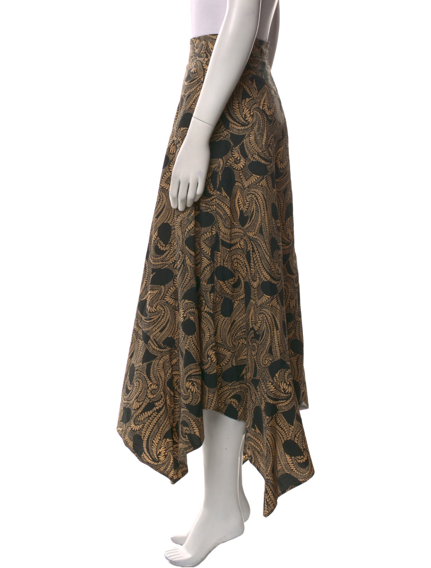 A.L.C. Paisley Print Long Skirt