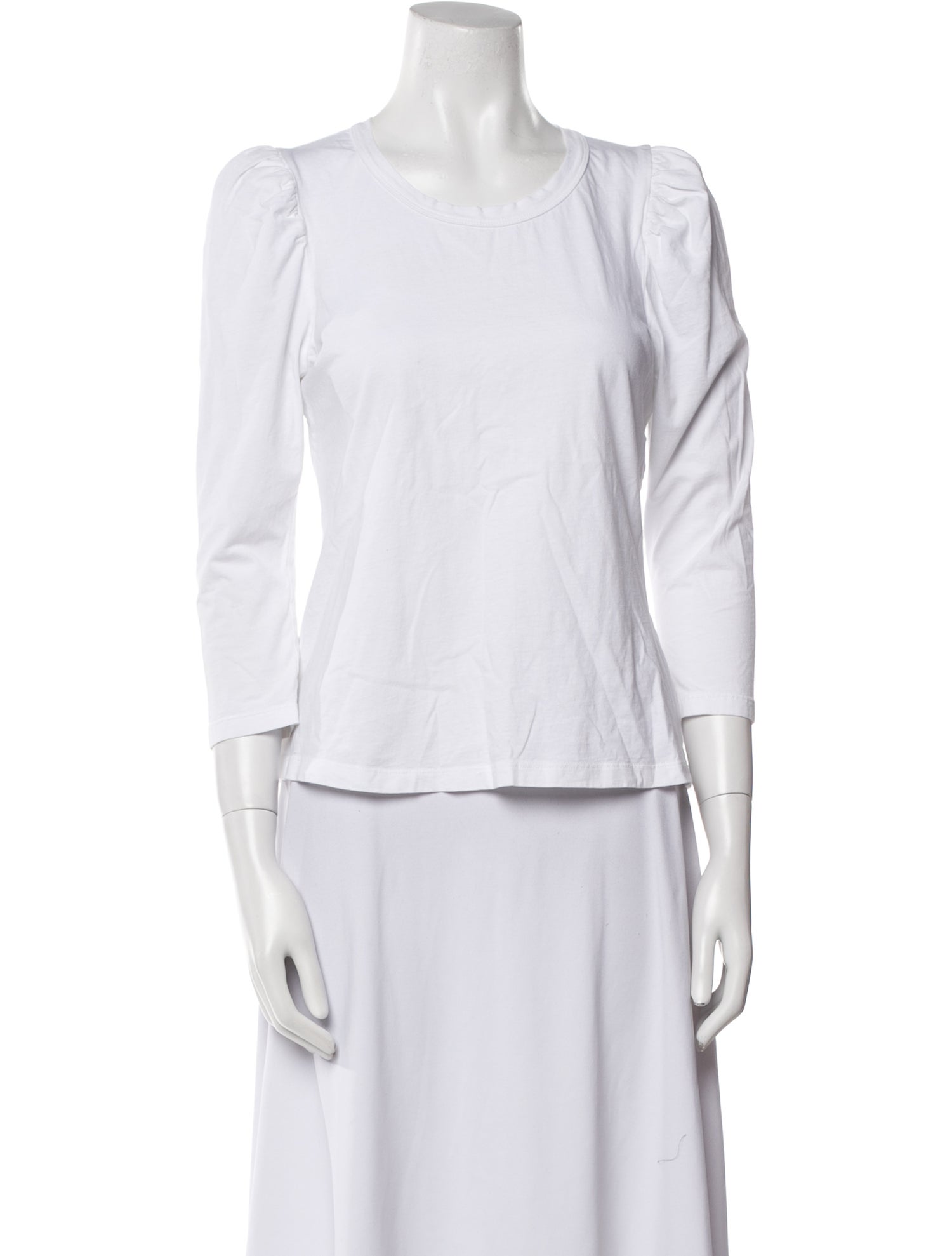 A.L.C. Scoop Neck Three-Quarter Sleeve Top