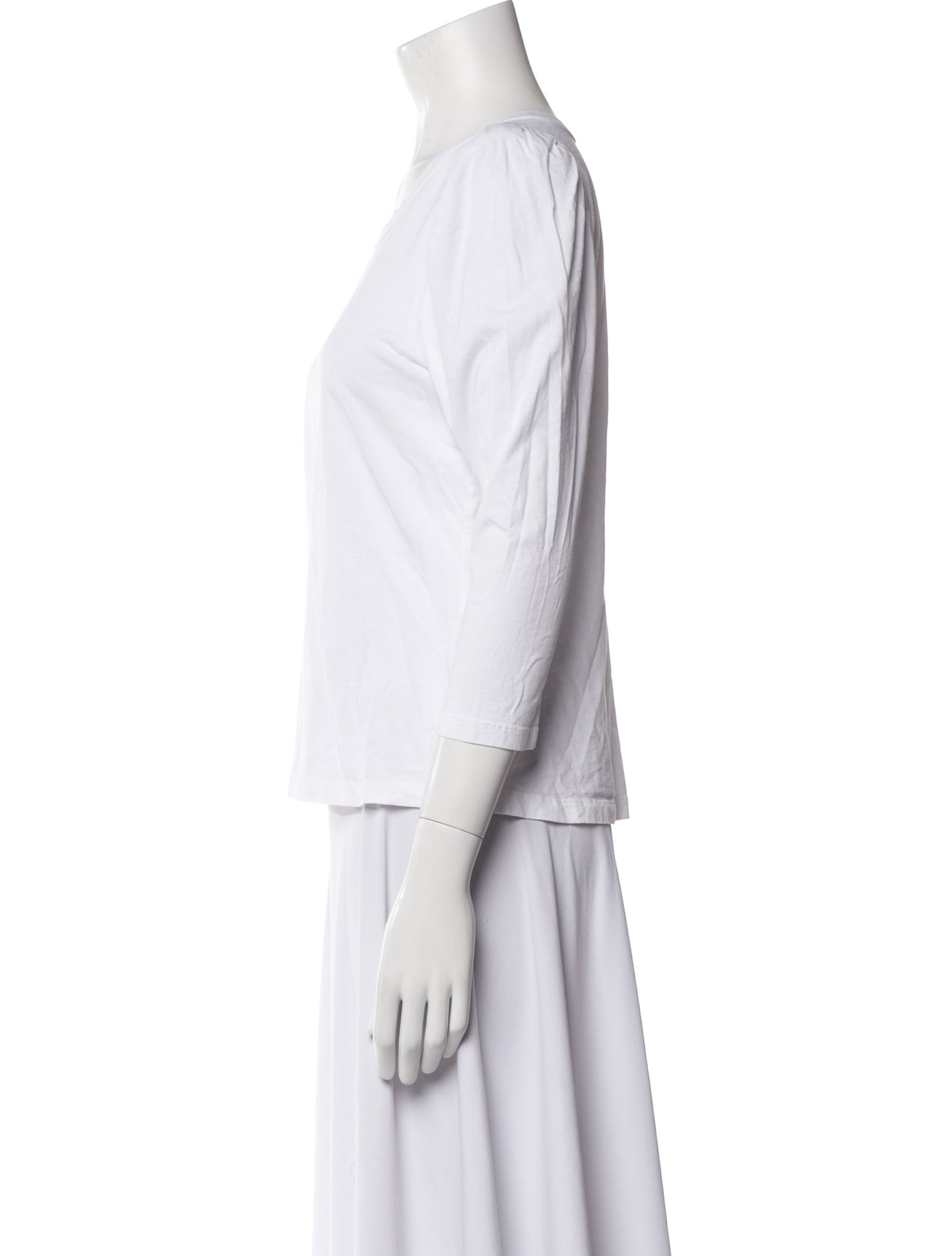 A.L.C. Scoop Neck Three-Quarter Sleeve Top