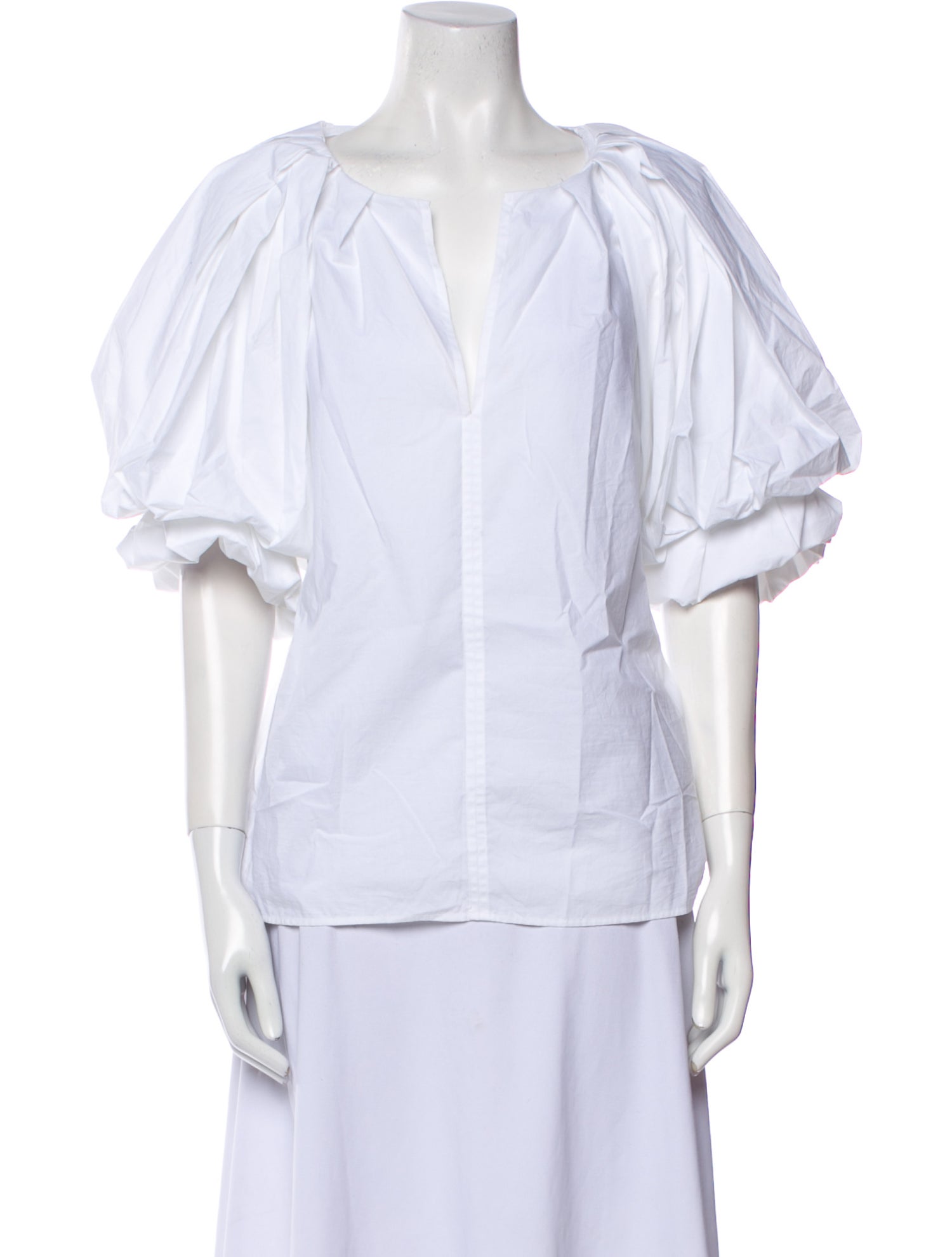 A.L.C. V-Neck Short Sleeve Blouse