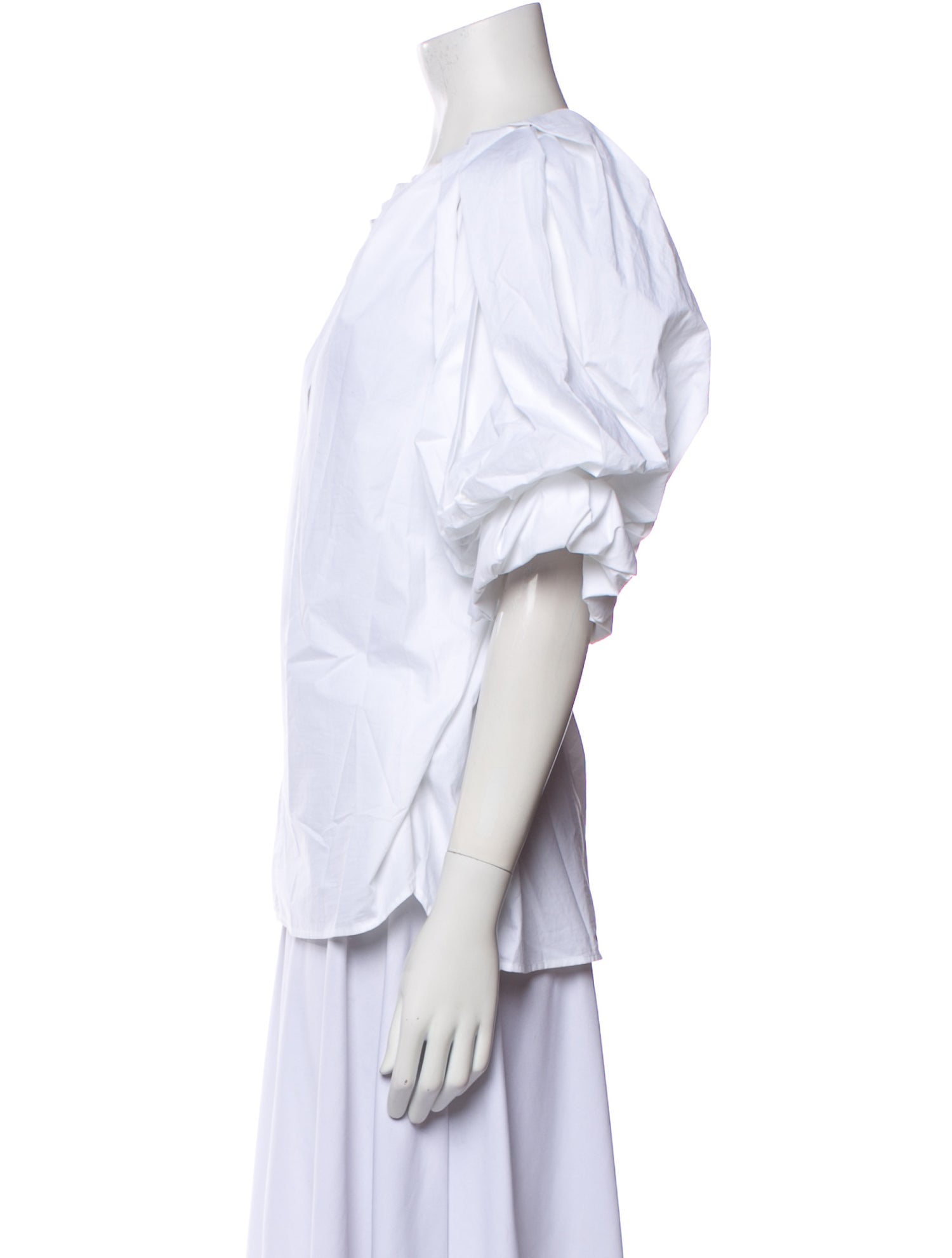 A.L.C. V-Neck Short Sleeve Blouse