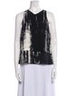 A.L.C. Silk Tie-Dye Print Top