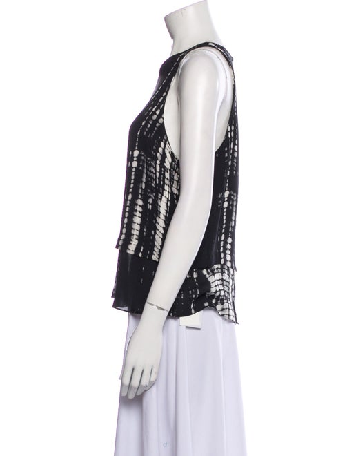 A.L.C. Silk Tie-Dye Print Top
