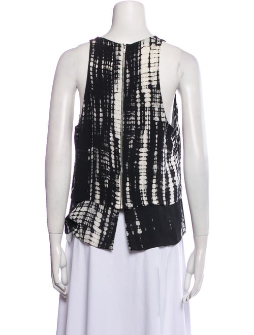 A.L.C. Silk Tie-Dye Print Top