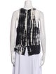 A.L.C. Silk Tie-Dye Print Top