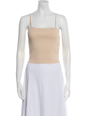 A.L.C. Square Neckline Sleeveless Crop Top