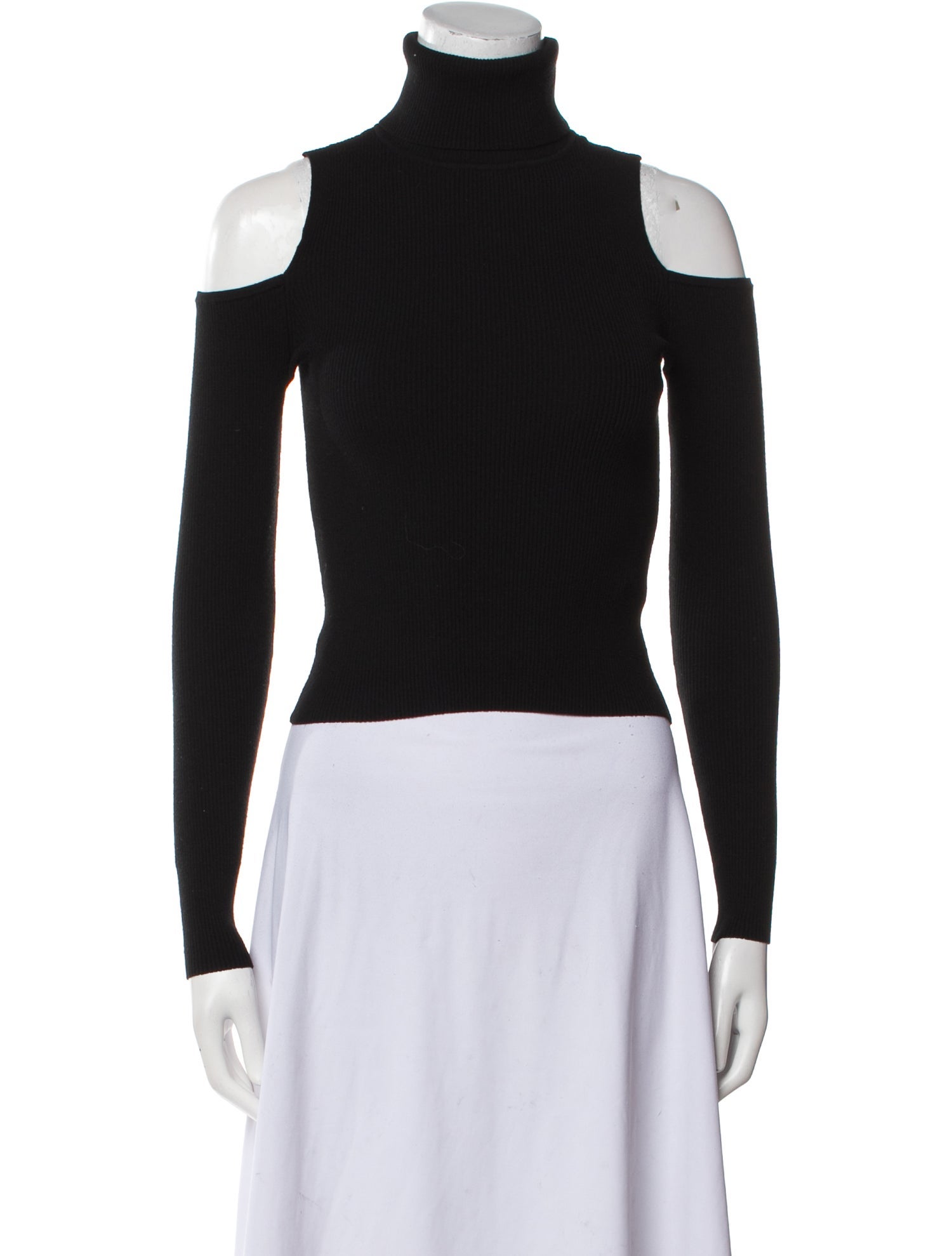 A.L.C. Turtleneck Long Sleeve Crop Top