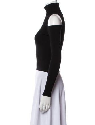 A.L.C. Turtleneck Long Sleeve Crop Top